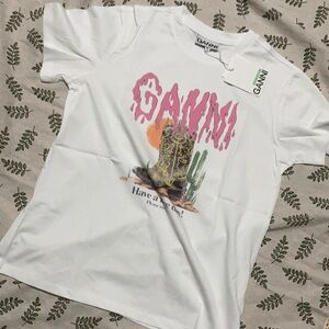 Ganni Have a Nice Day western Graphic Relaxed size Medium